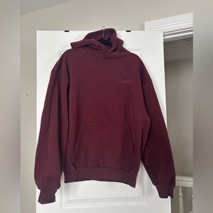 Comfort Unisex Burgundy Hoodie - Size Large